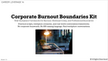 Corporate Burnout Boundaries Kit | Real Workplace Scripts & Conversation Frameworks